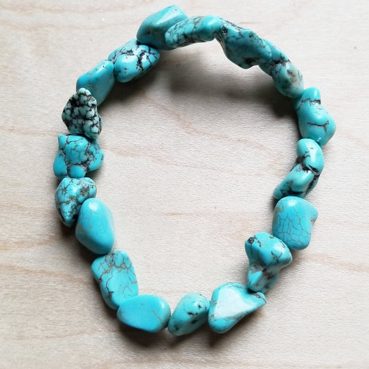 Chunky Turquoise Bracelet 801e by The Jewelry Junkie
