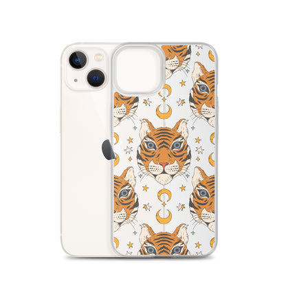Magical Tiger and Stars Clear Case for iPhone®