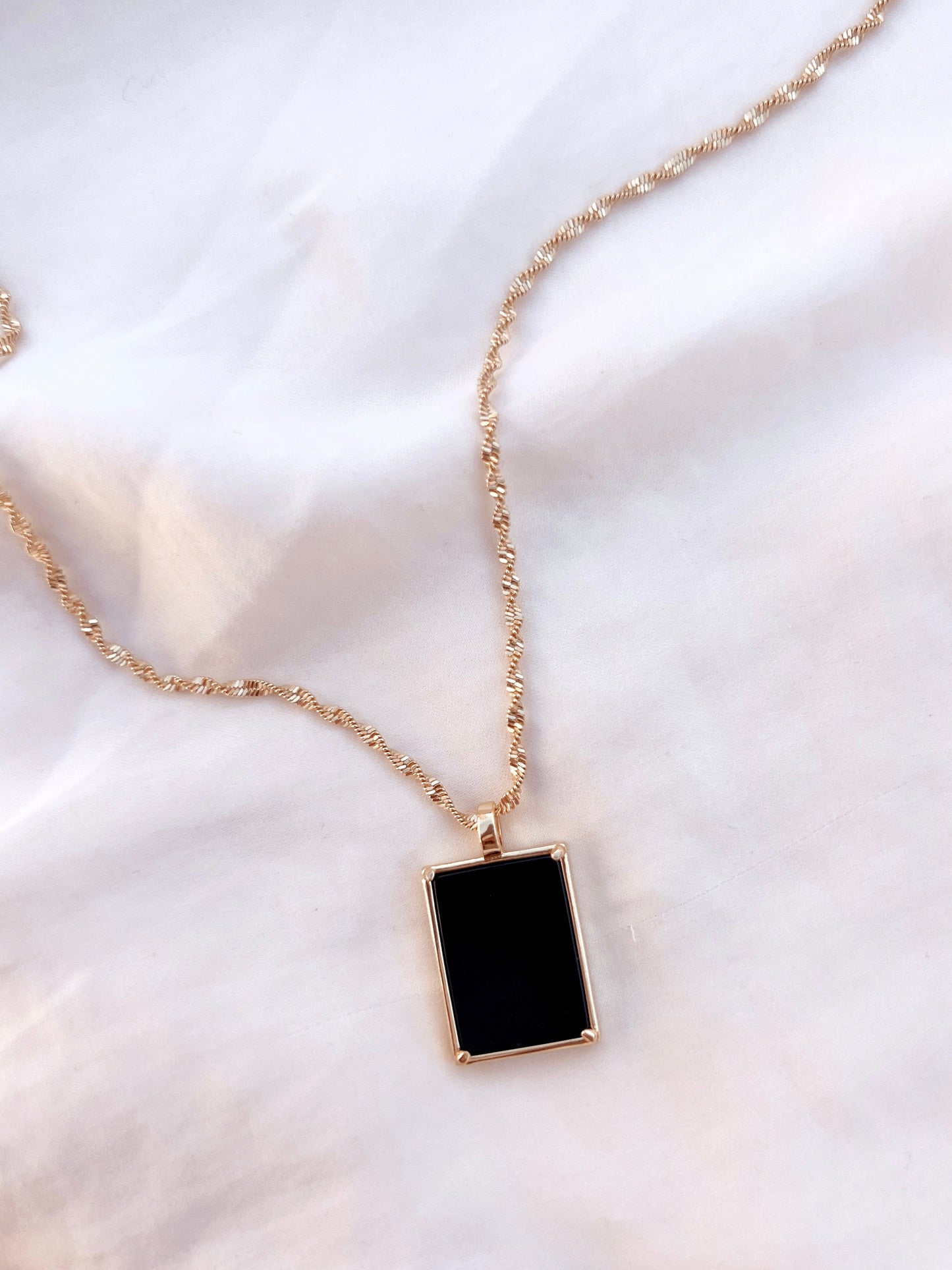 Hekate | black onyx necklace by Terra Luna Sol