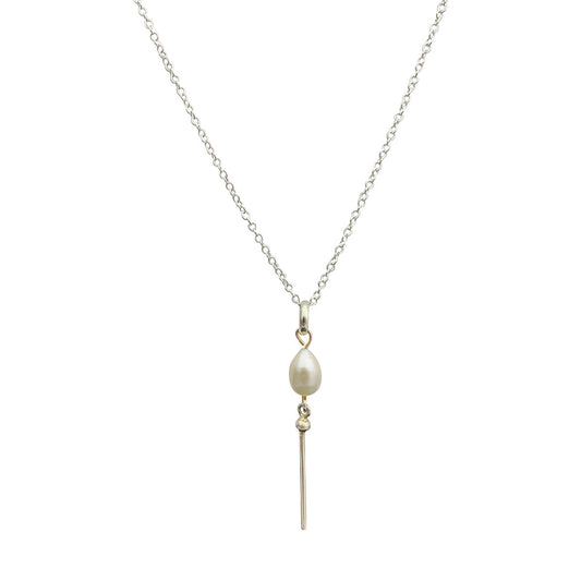 Freshwater Pearl Bar Necklace by SLATE + SALT