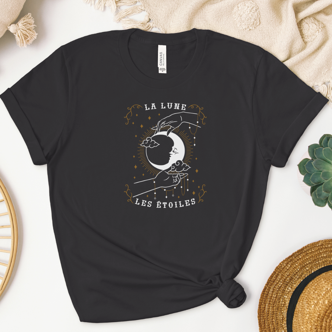 The Moon, The Stars (La Lune, Les Etoiles) Unisex t-shirt