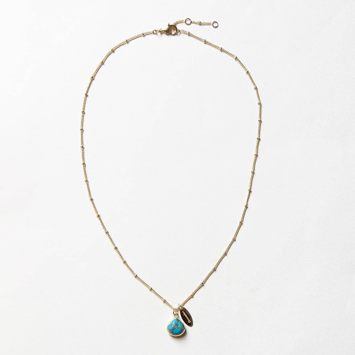 December Turquoise Birthstone Necklace by Tiny Rituals