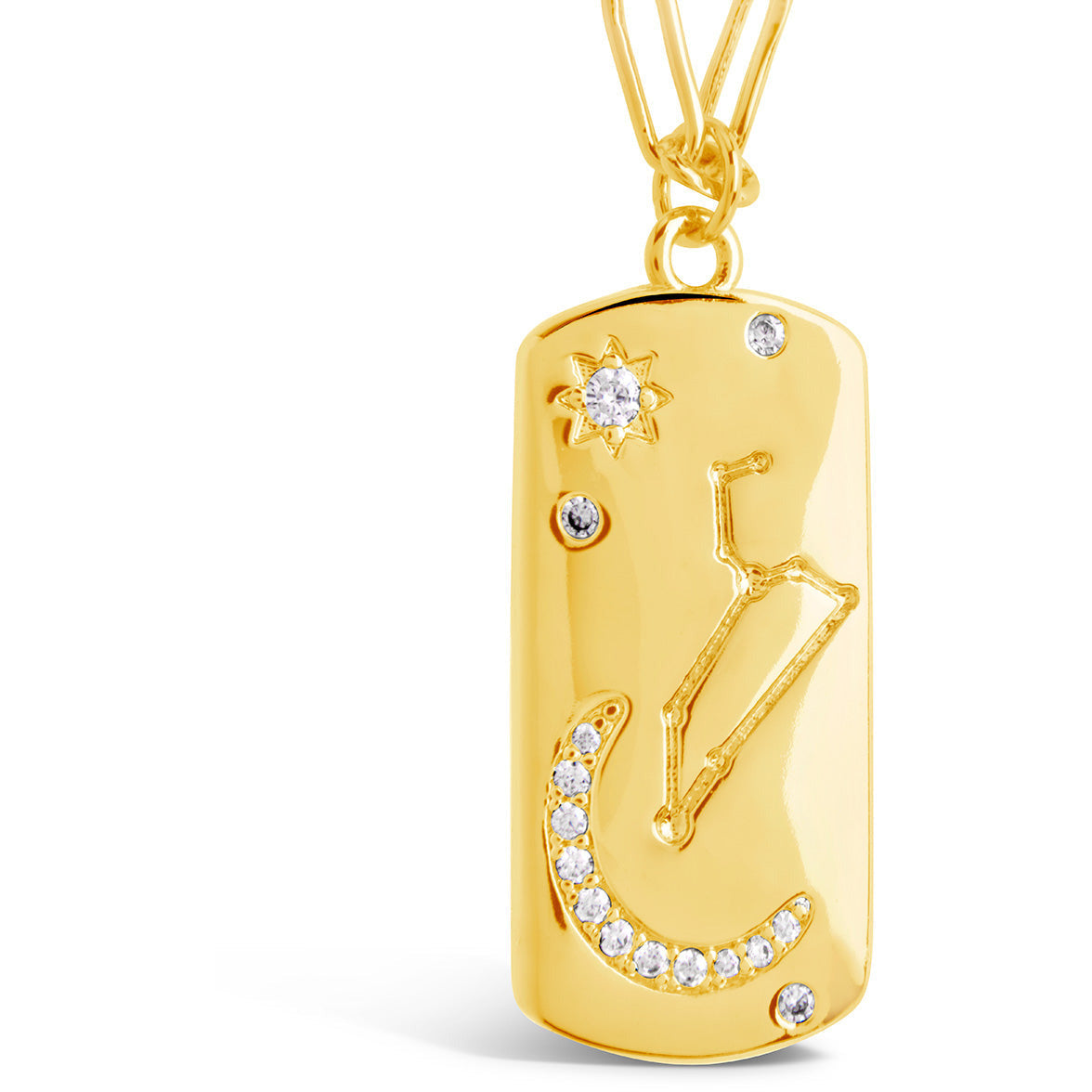 Constellation Dog Tag Necklace by Sterling Forever