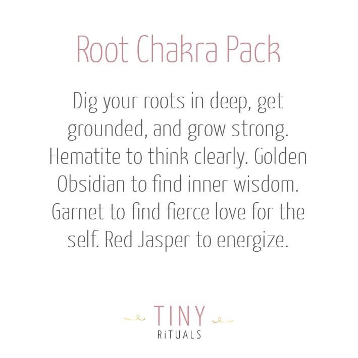 Root Chakra Pack by Tiny Rituals