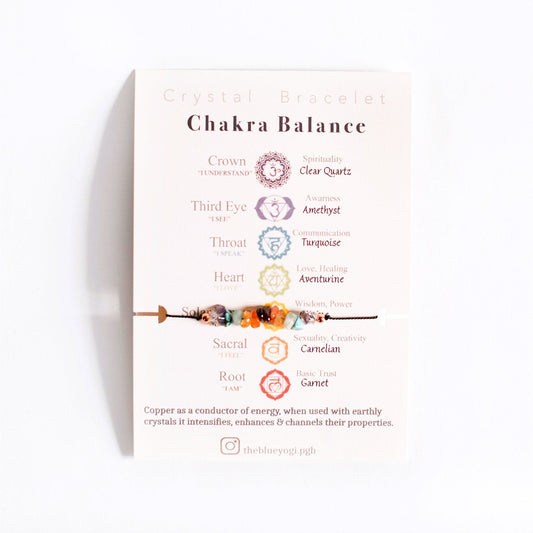 Chakra Balance crystal bracelet