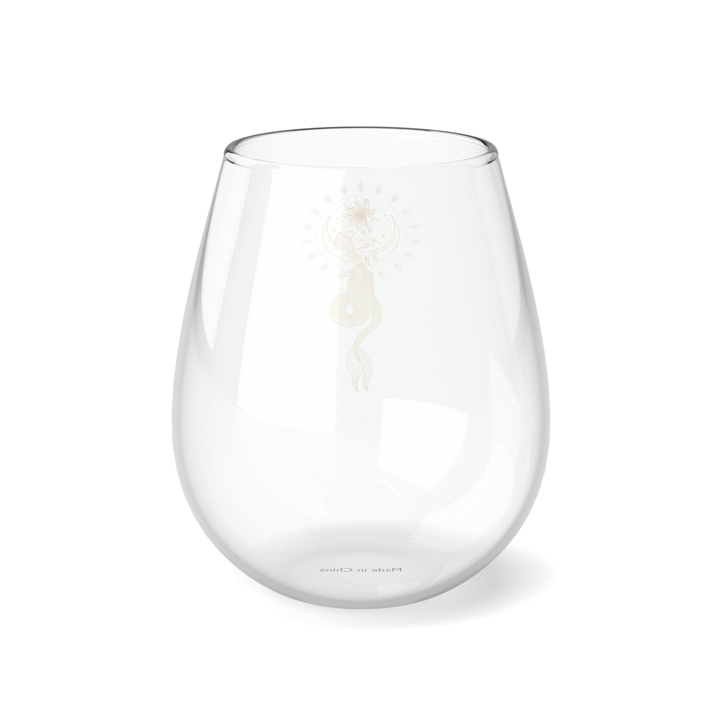 Dancing Zodiac Girl - Capricorn Stemless Wine Glass, 11.75oz