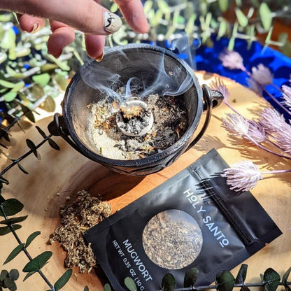 Witchcraft Herb Kit - 20 Organic Ritual Herbs + Crystal Spoon