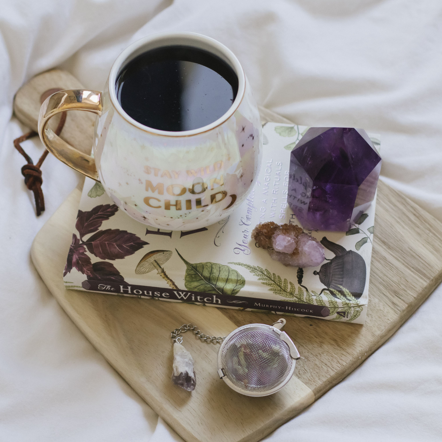 Stay Wild Moon Child - Celestial Mug Set + Natural Amethyst Tea
