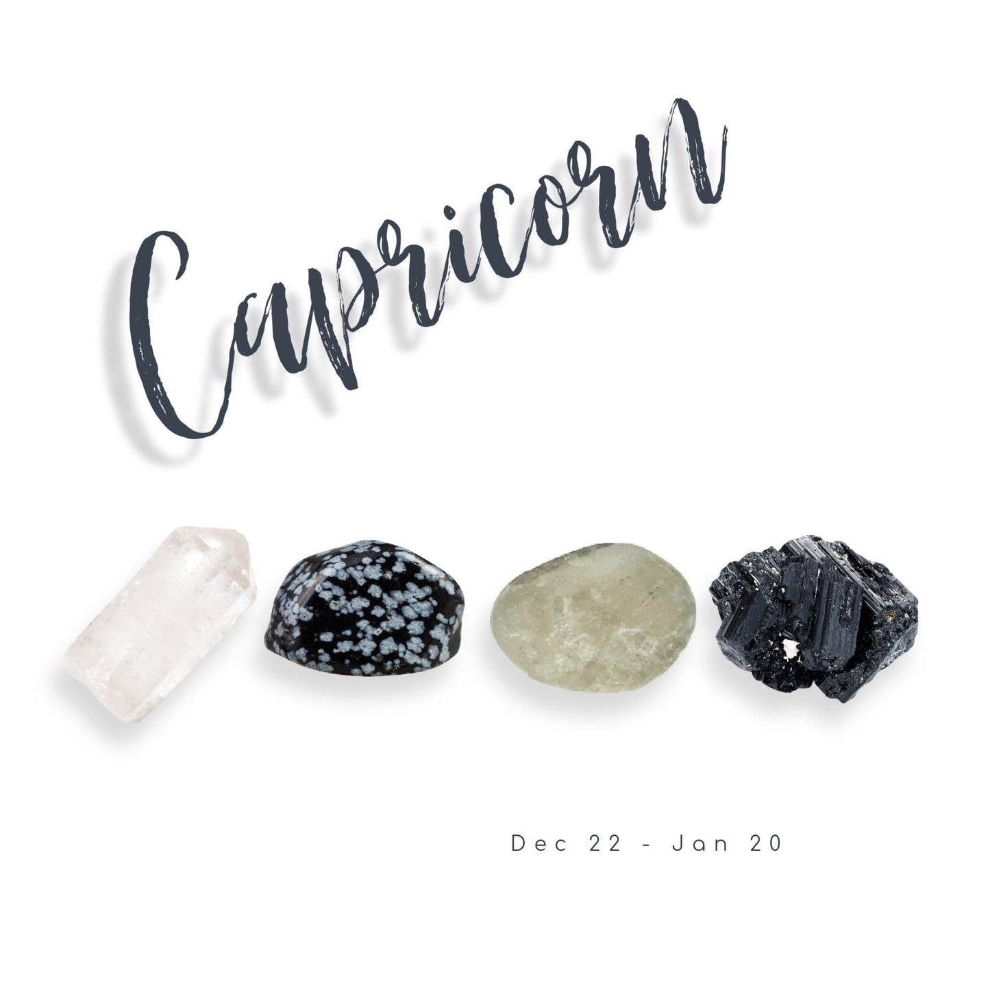 Capricorn Zodiac Crystal Set by Energy Wicks