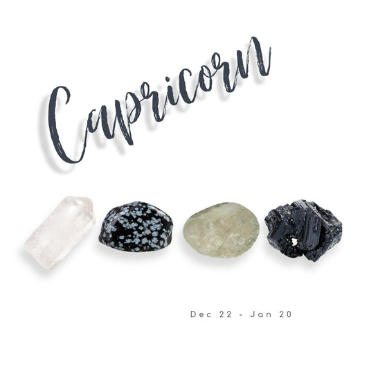 Capricorn Zodiac Crystal Set by Energy Wicks