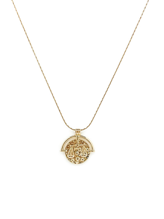 Zodiac Medallion Necklace by Jonesy Wood