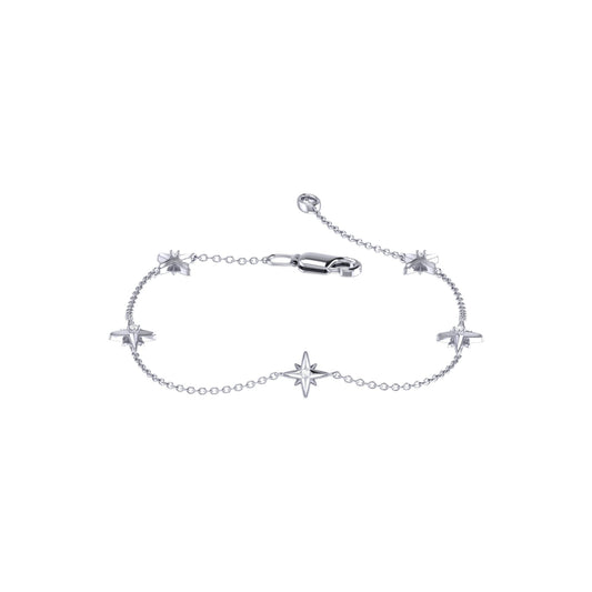 Starry Lane Diamond Bracelet in Sterling Silver by LuvMyJewelry