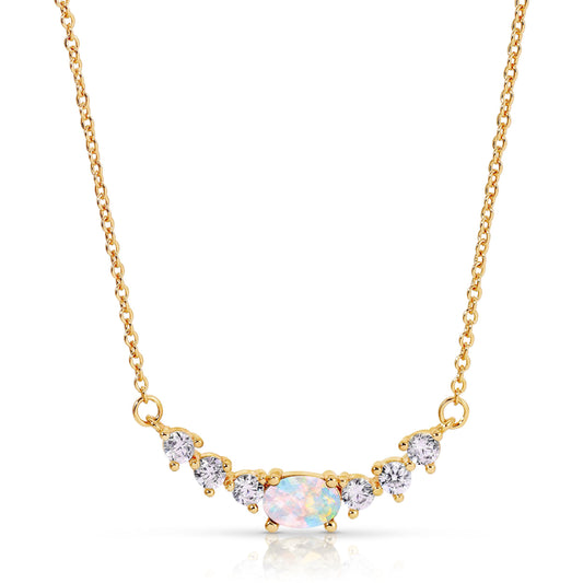 Malia Necklace Moonstone by Eight Five One Jewelry
