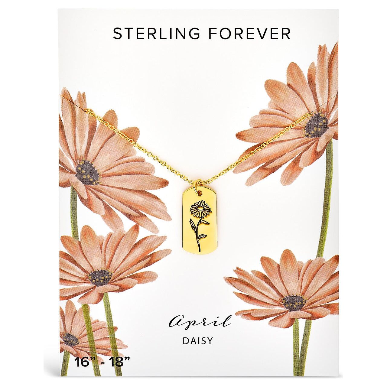 Colgante de flor de nacimiento de Sterling Forever