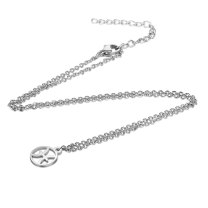 Children's Zodiac Sign Pendant Necklace  Pisces (February 19-March 20) by Liberty Charms USA