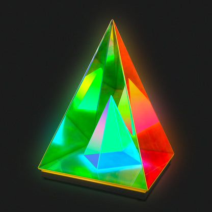 Lámpara piramidal acrílica Trigon 