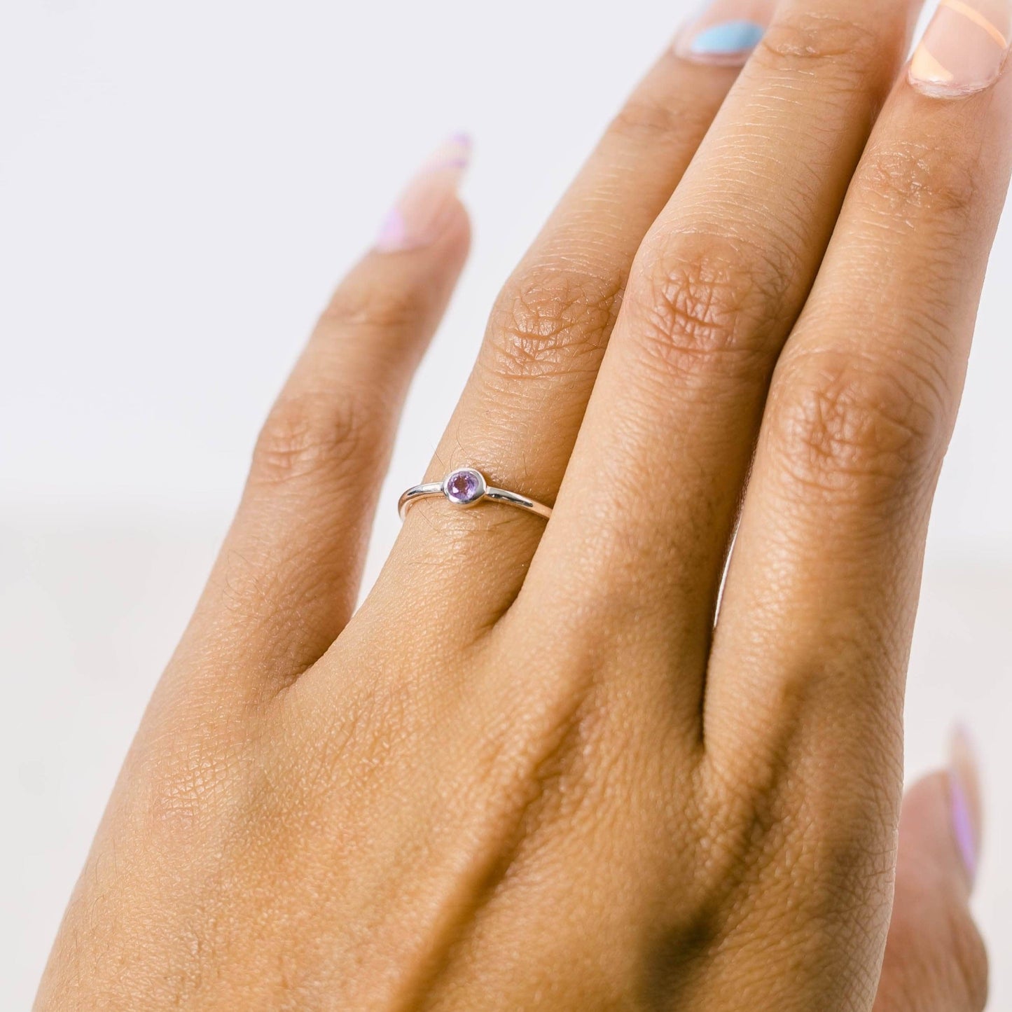 Amethyst Silver or Gold Ring by Tiny Rituals
