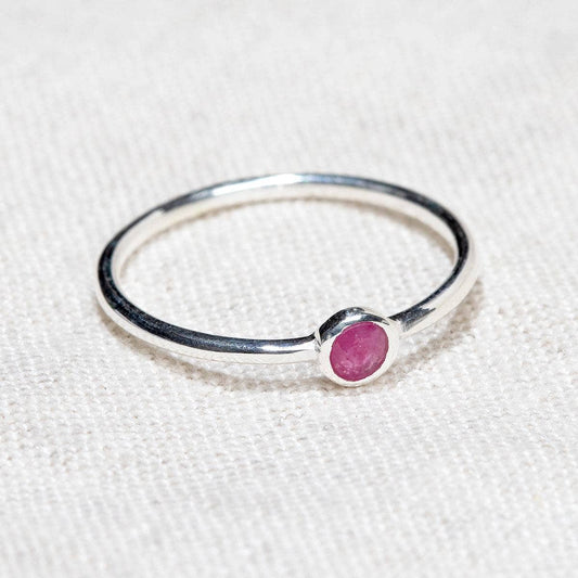Ruby Silver or Gold Ring by Tiny Rituals
