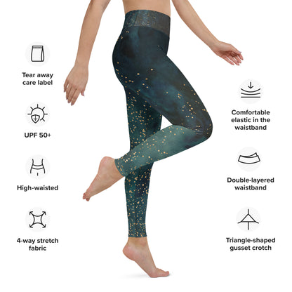 Leggings de yoga galaxia estrellada