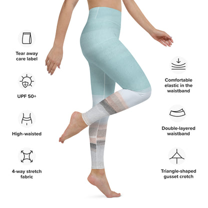 Leggings de yoga con signos de aire Ombre