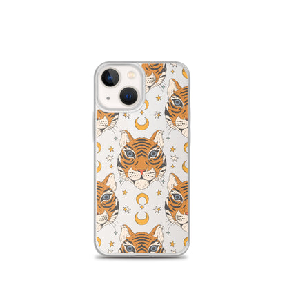 Funda transparente Magical Tiger and Stars para iPhone®