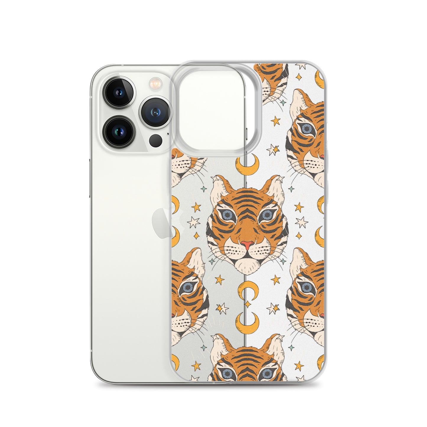 Magical Tiger and Stars Clear Case for iPhone®