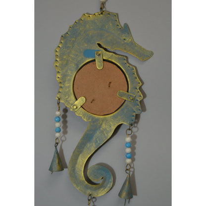Seahorse Rusty Iron Metal Mirror Wall Hanger