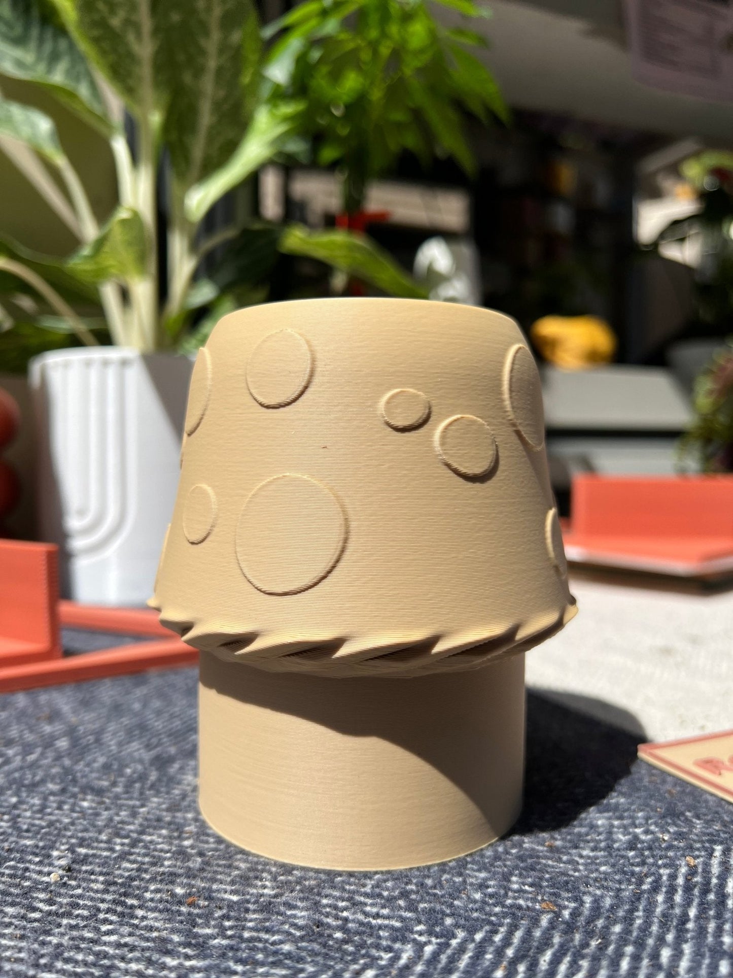 Mushroom Plant Pot with Drainage, Cute by Rosebud HomeGoods
