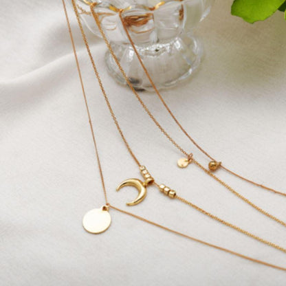 Four Layer Golden Necklace