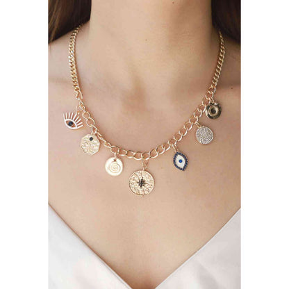 Multi-Pendant Chain Necklace