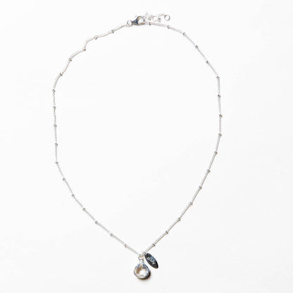 April Herkimer Diamond Birthstone Necklace by Tiny Rituals