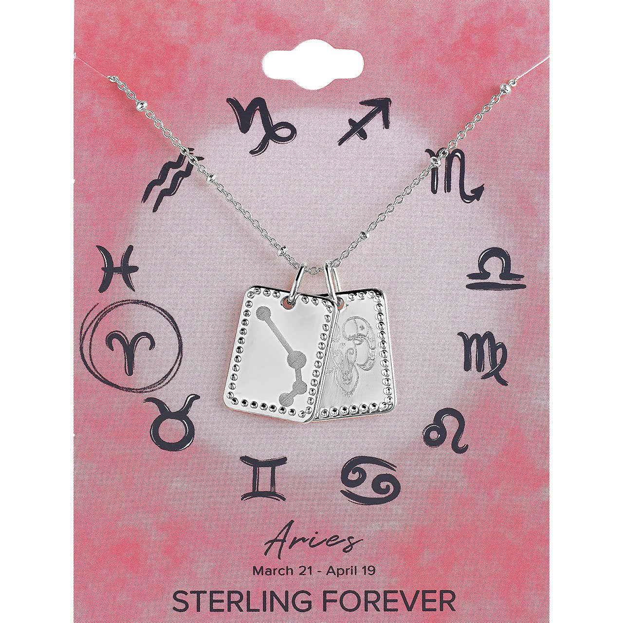 Zodiac Tag Necklace by Sterling Forever