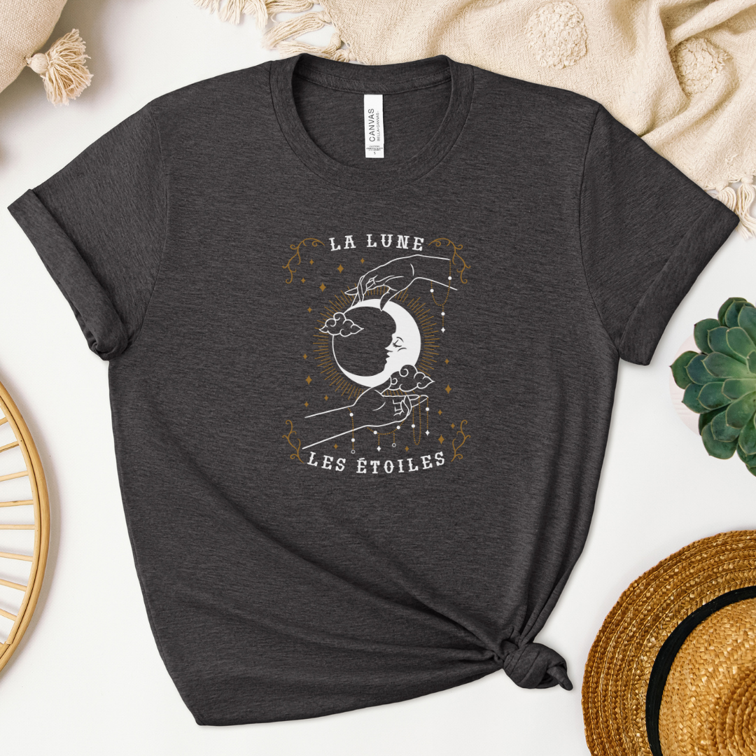 The Moon, The Stars (La Lune, Les Etoiles) Unisex t-shirt