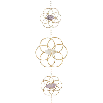 Crystal Grid Flower of Life Wall Hanging by Ariana Ost
