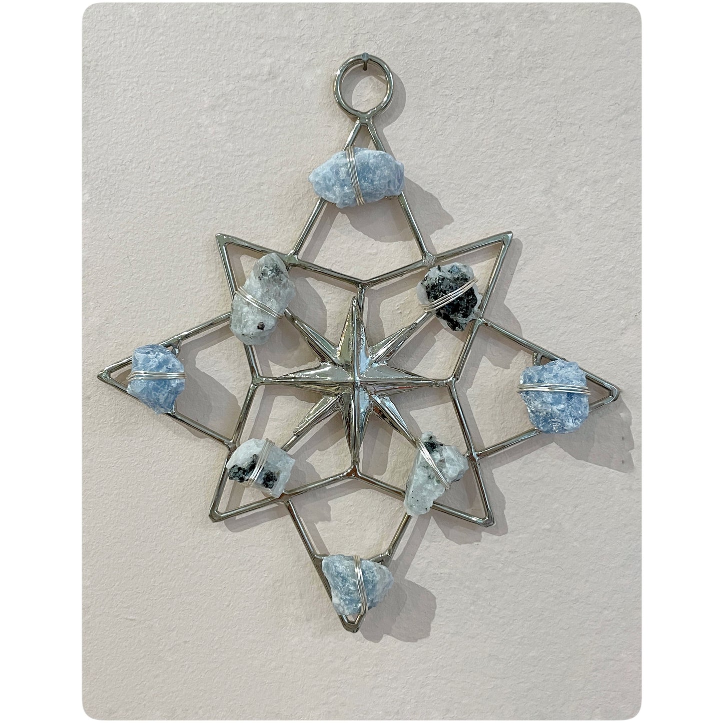 North Star Healing Crystal Grid Moonstone & Blue Calcite by Ariana Ost