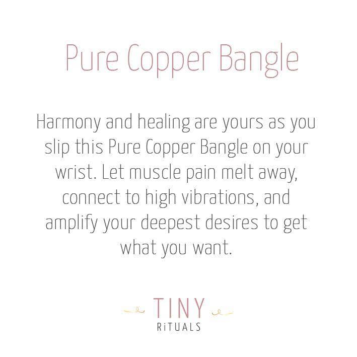 Copper Healing Bangle by Tiny Rituals