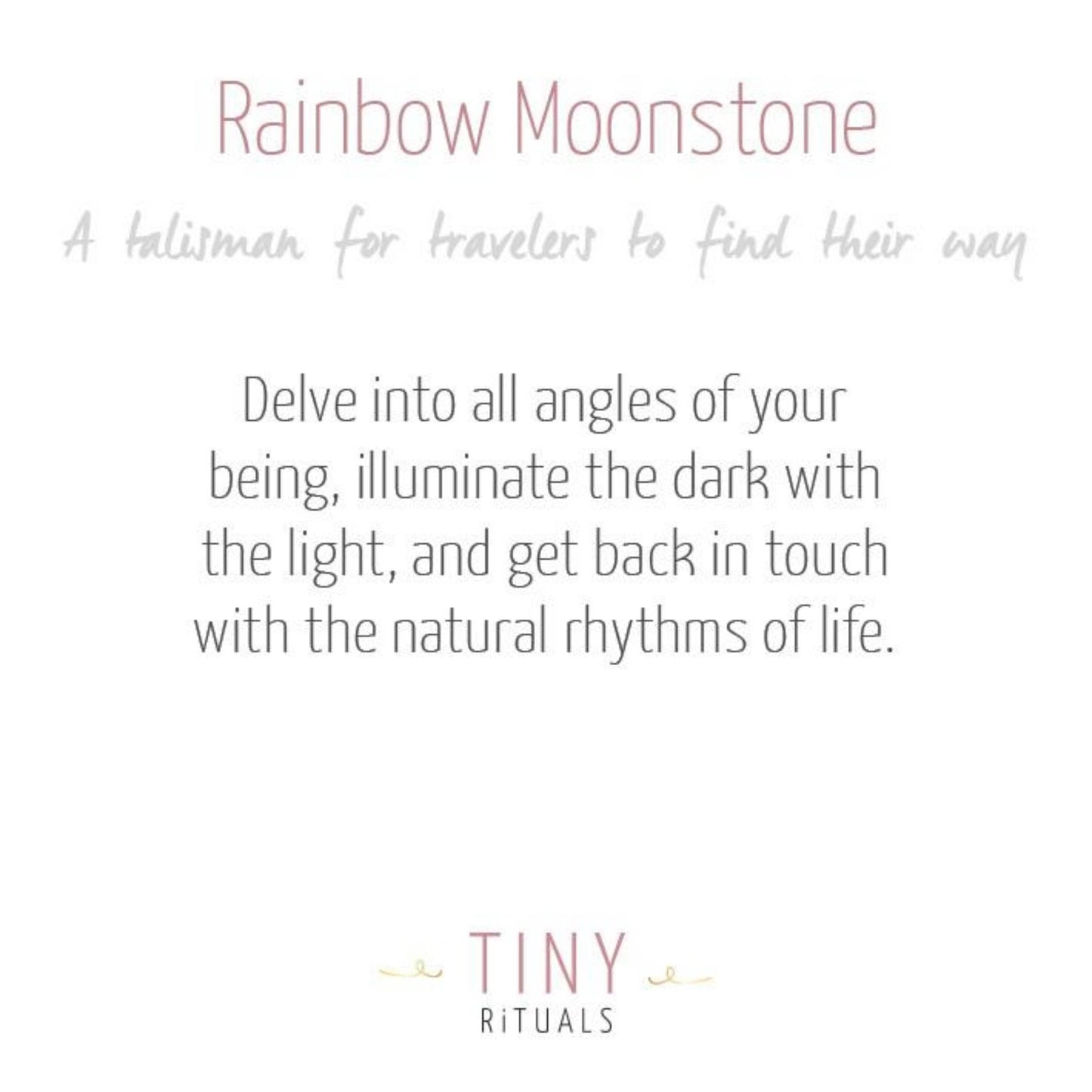 Rainbow Moonstone Heart by Tiny Rituals