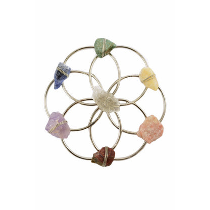 Chakra Balancing Flower of Life Healing Crystal Grid by Ariana Ost
