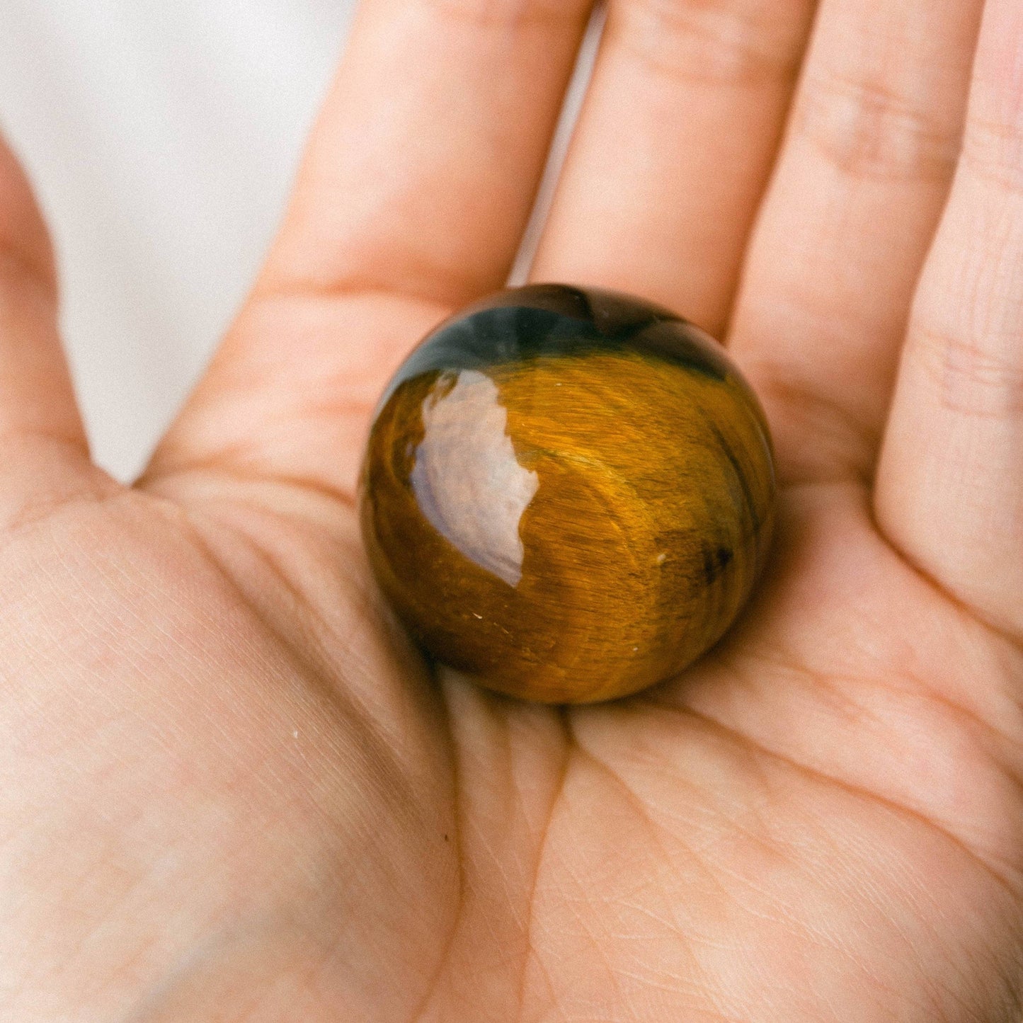Tiger Eye Sphere by Tiny Rituals