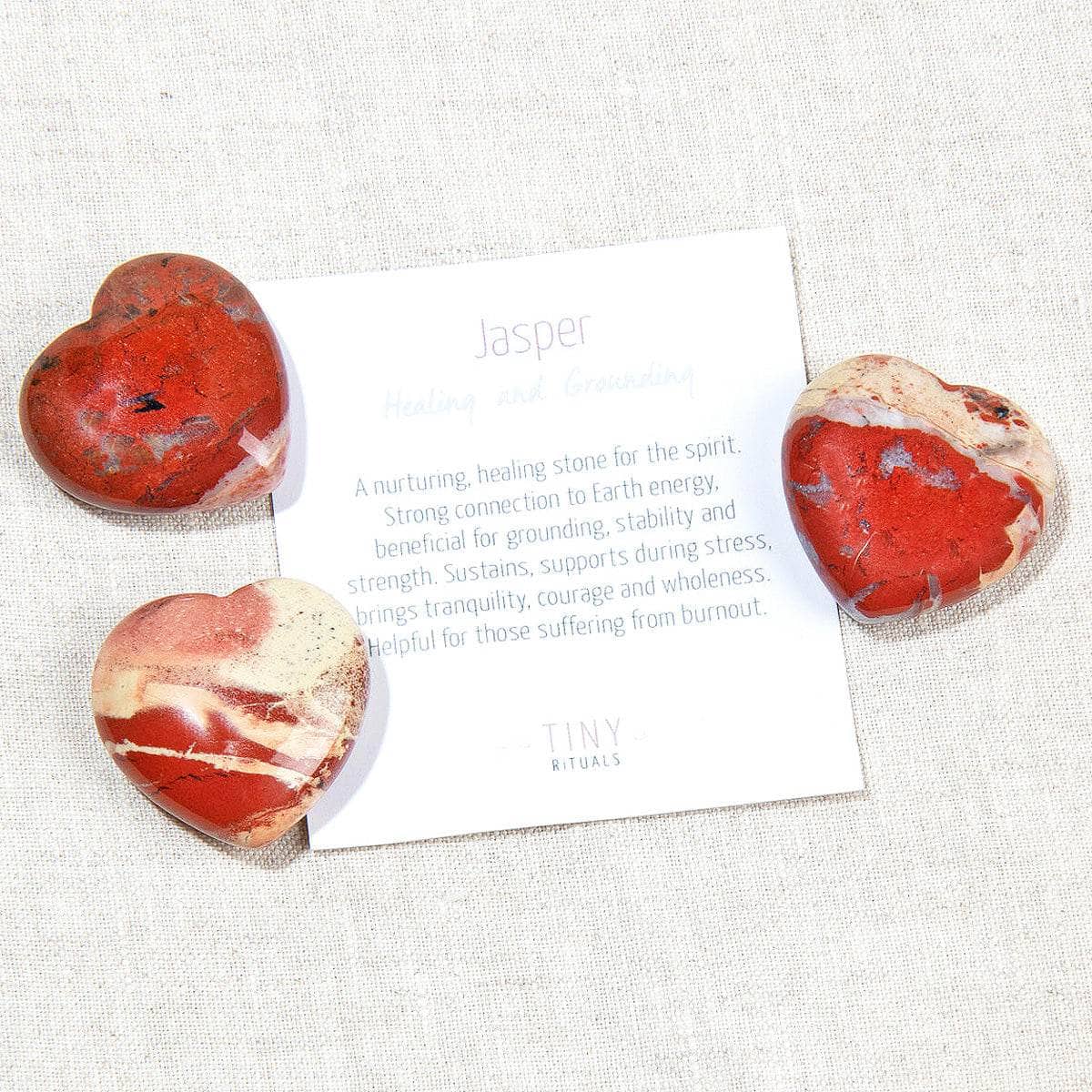 Red Jasper Mini Heart Set by Tiny Rituals