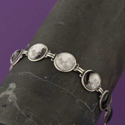 Moon Phase Bracelet - Space Jewelry, Lunar Phases