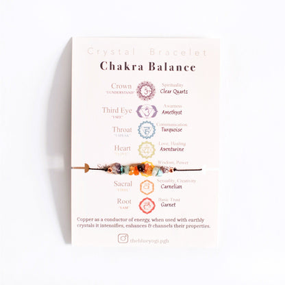 Pulsera de cristal Chakra Balance