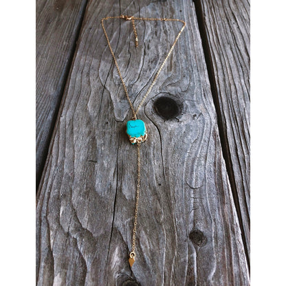 Serendipity Turquoise Lariat by Toasted Jewelry