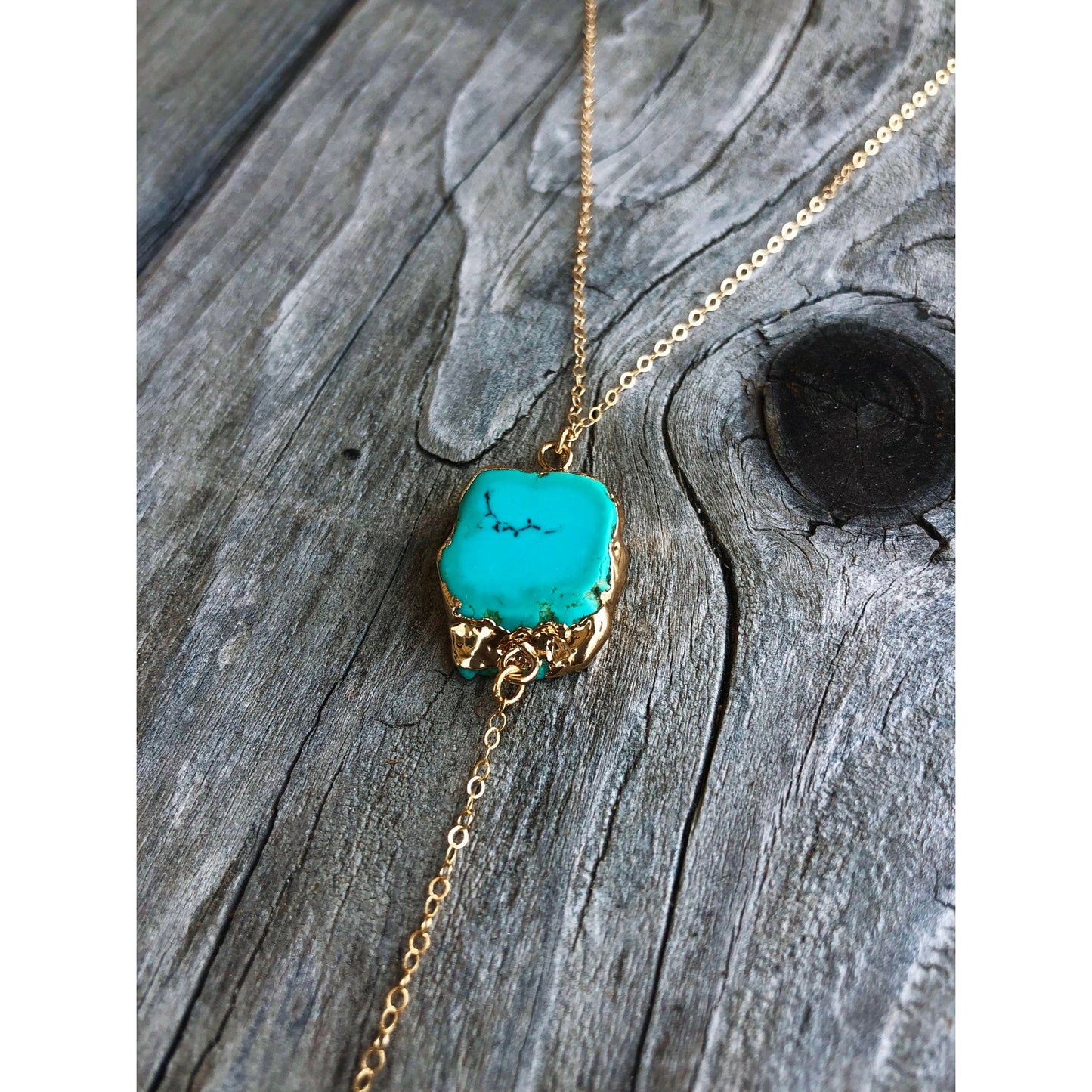 Serendipity Turquoise Lariat by Toasted Jewelry