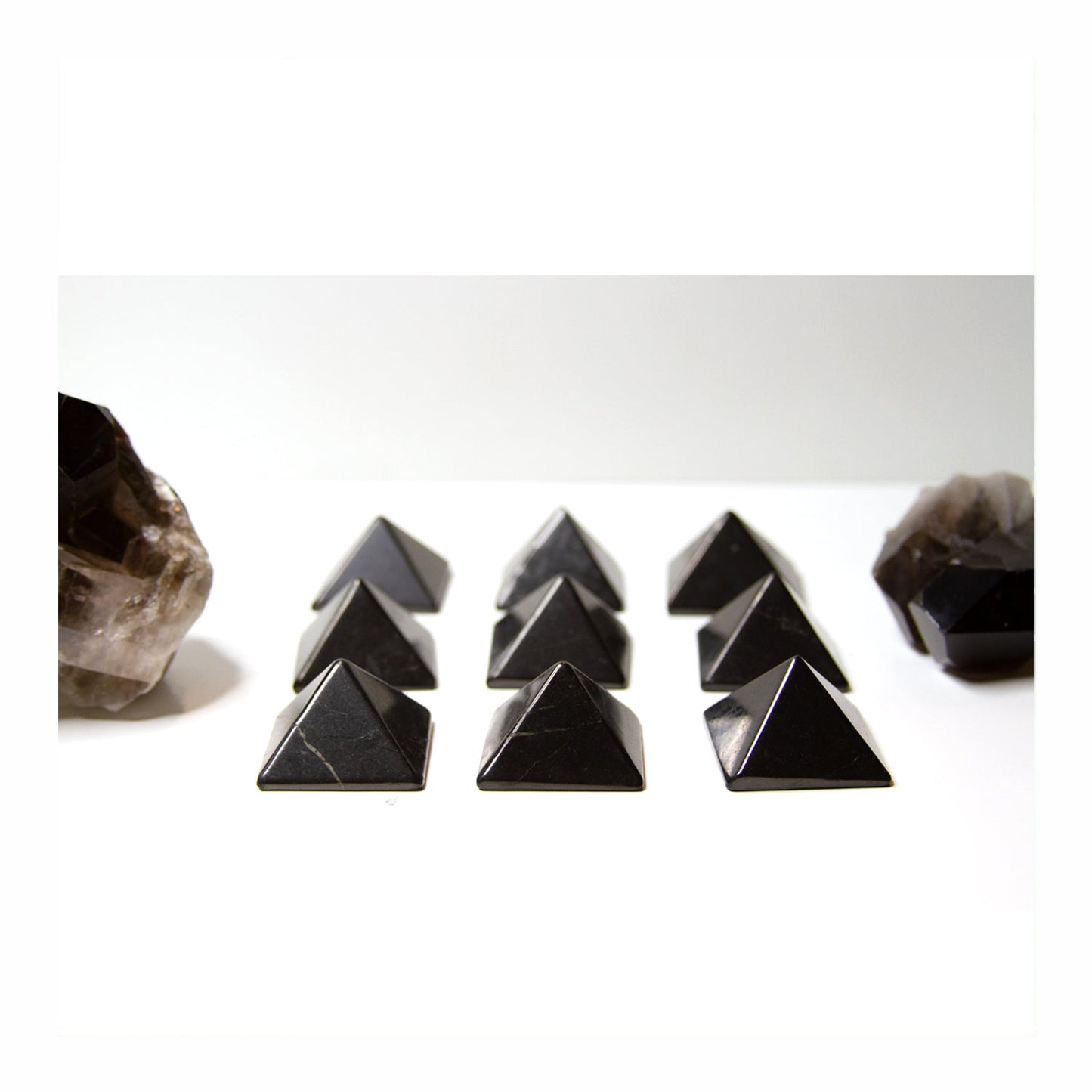 Shungite Pyramid by Crystalline Tribe